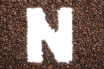 Alphabet of coffee beans - бесплатный image #451909