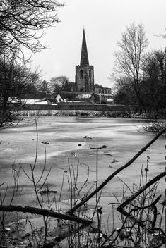 Frozen Lake, Attenborough, Nottingham - Free image #452319