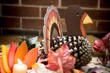 Turkey made with a pine cone - image gratuit #456219 