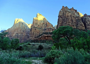 Sunrise on the Patriarchs, Zion NP 2014 - Kostenloses image #458149