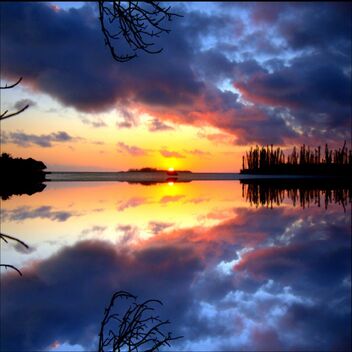 Sunset - mirror effect 21 - PicsArt 2020 - image gratuit #477609 
