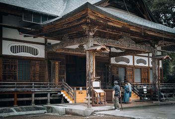 Temple entrance in Hiraizumi - Free image #500869