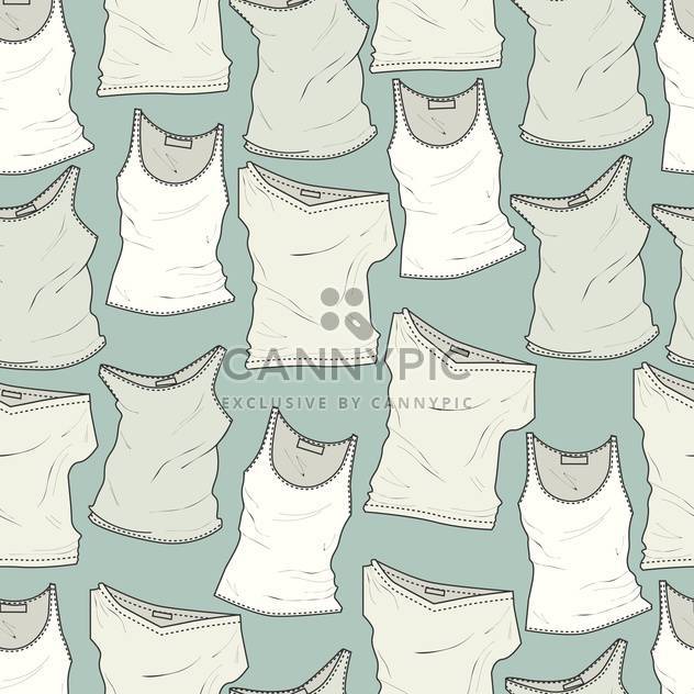 Vector blue background with white different t-shirts - бесплатный vector #126369