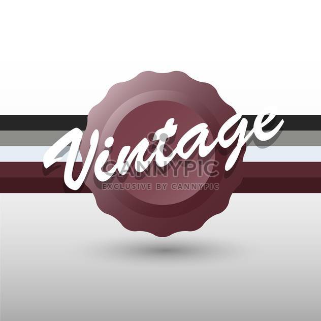 Vector retro background with brown stamp and text place - Kostenloses vector #126469