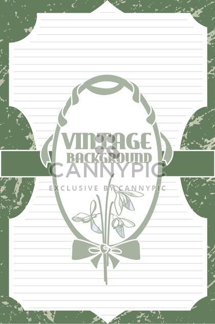 Vector vintage background with art flowers - Free vector #127669