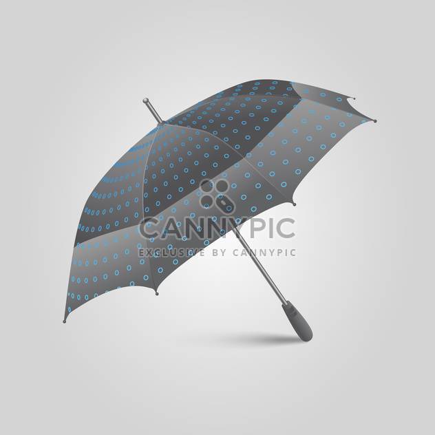 Black Umbrella illustration on white background - Kostenloses vector #128389