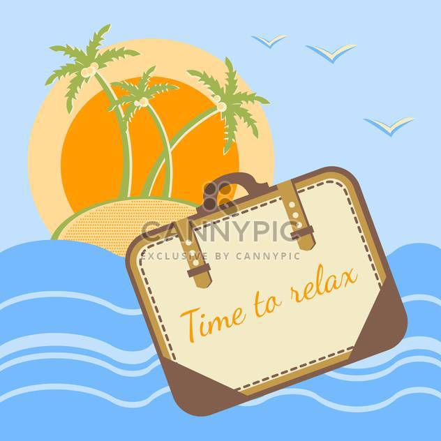 Summer holidays concept vector background - Free vector #128659