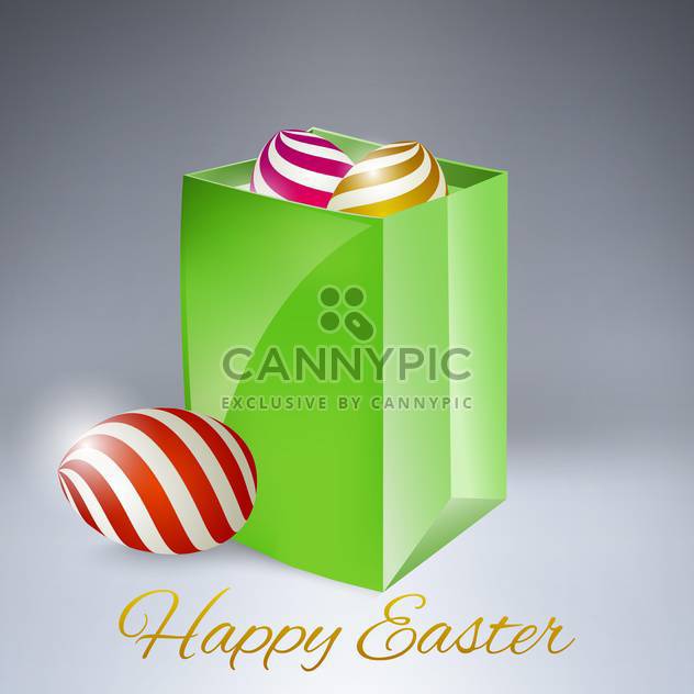 Vector background for happy Easter with eggs - vector gratuit #130079 