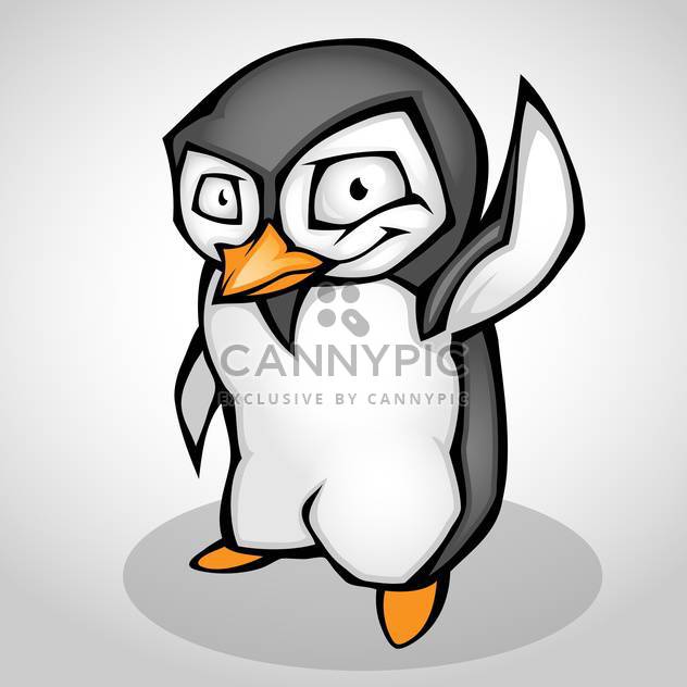 Vector illustration of cartoon penguin isolated - vector #130169 gratis