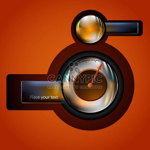 Vector speedometer with place for text - Free vector #130429