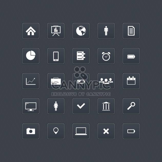 Computer and internet web icons buttons set - vector #131029 gratis