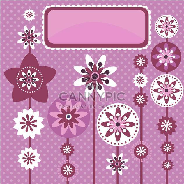 vector summer floral background - Free vector #132489