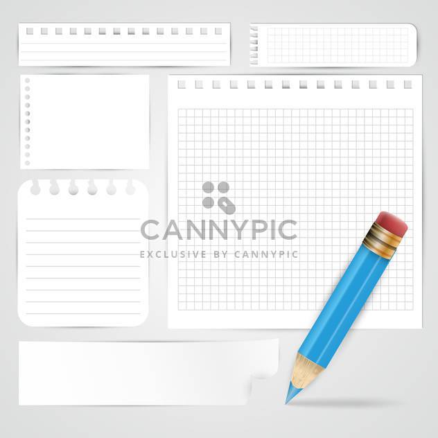 pencil and paper sheets background - Free vector #132589