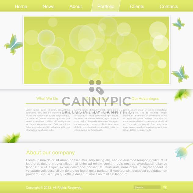 abstract website template background - Free vector #132619