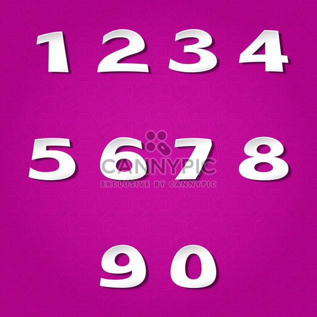 vector numbers set background - Free vector #132709