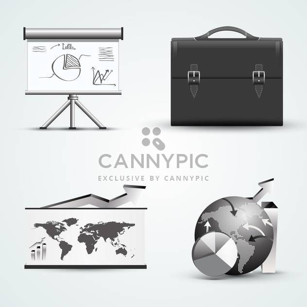 different business icons set - Free vector #132869