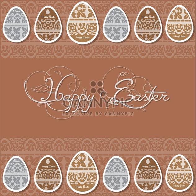 happy easter card background - vector gratuit #133089 