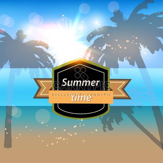 summer time vacation banner - бесплатный vector #134209