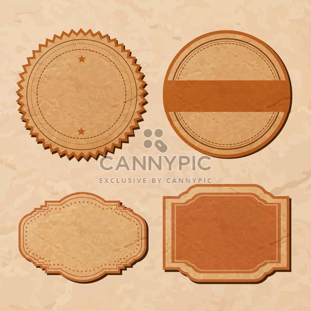 vector set with vintage labels - Free vector #134279