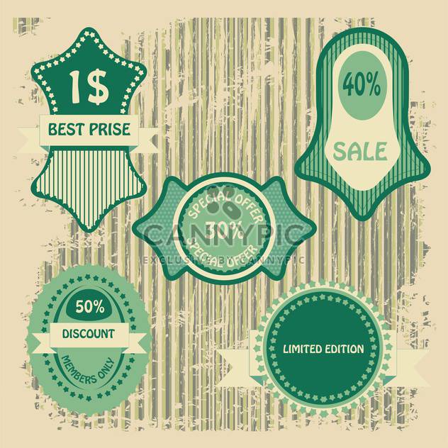 sale shopping signs labels set - Kostenloses vector #134409