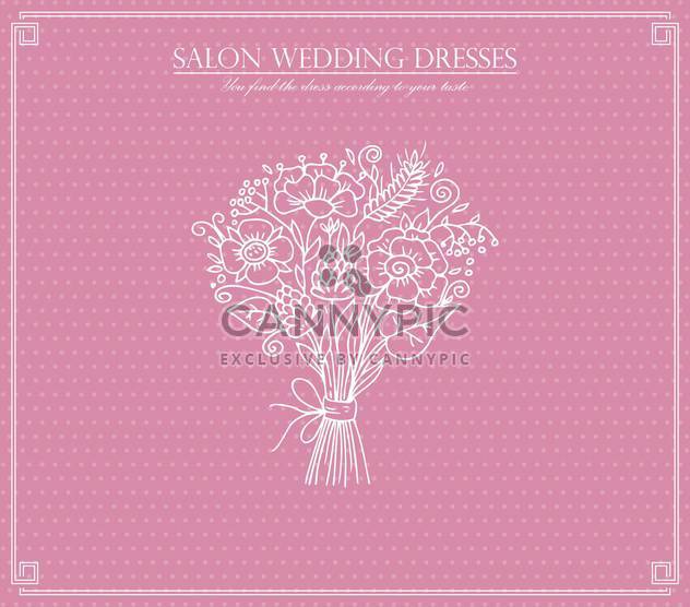 salon wedding dresses card background - бесплатный vector #135029