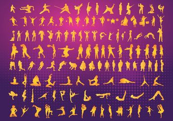 Silhouettes Clipart - Kostenloses vector #138959
