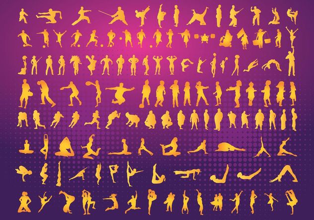 Silhouettes Clipart - Free vector #138959