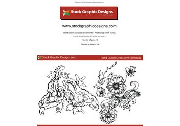 Sketchy Decorative Elements - vector gratuit #139519 
