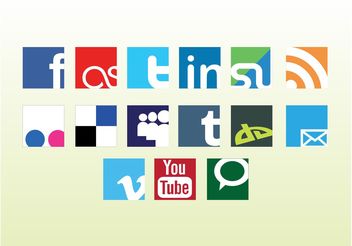 Social Web Vector Logos - бесплатный vector #139759