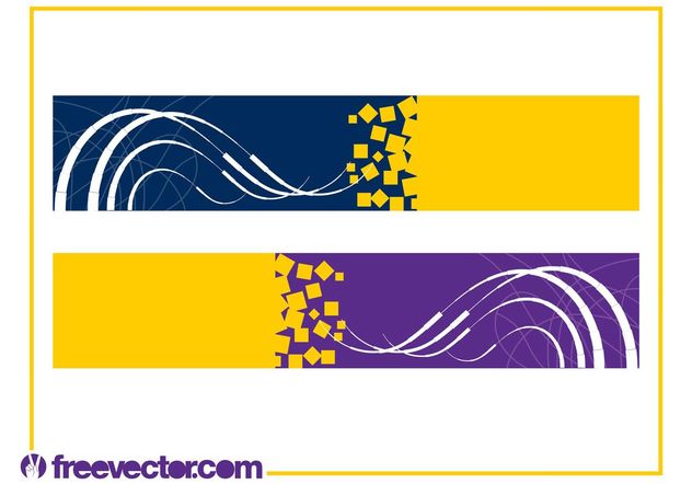 Abstract Banners Vector - Free vector #140279