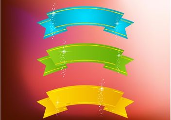 Sparkling Banners - Kostenloses vector #140659