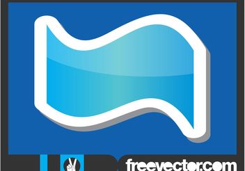 Blue Sticker Template - бесплатный vector #140729