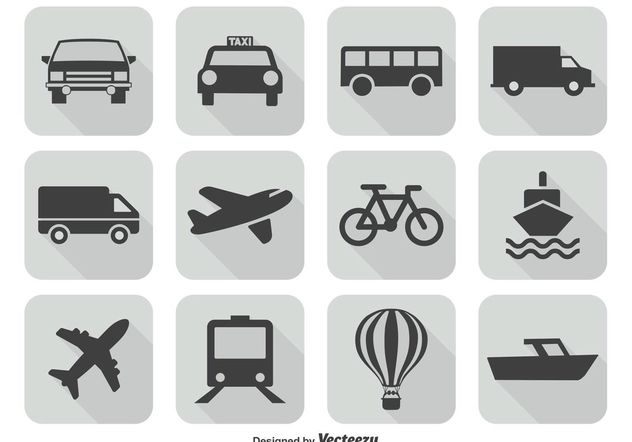 Transportation Icon Set - vector gratuit #141159 