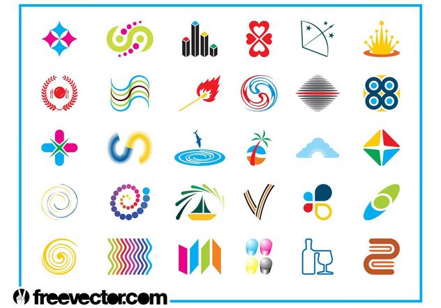 Colorful Logo Icons Set - Kostenloses vector #142169