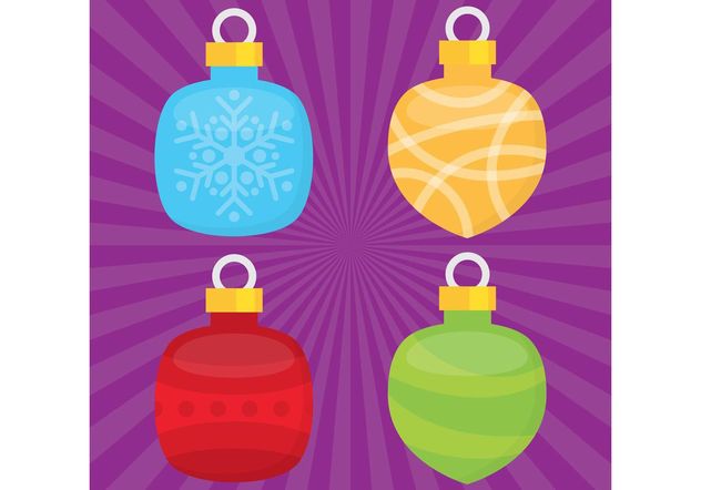 Christmas Ornament Vector Balls - vector #142919 gratis