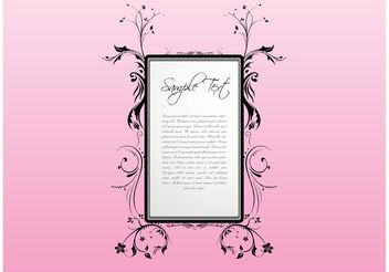 Letter With Flowers - Free vector #143129