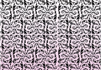 Floral Swirls Pattern - vector gratuit #144019 