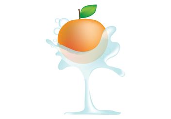 Orange And Water Graphics - Free vector #147929