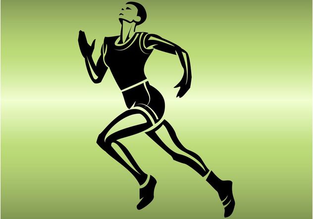 Running Athlete - Kostenloses vector #148049