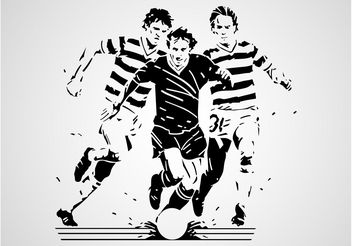 Soccer Game Vector - Free vector #148089