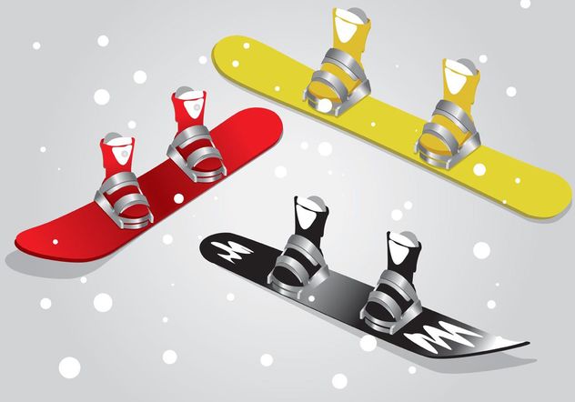 Snowboard Isolated Vectors - Free vector #148649