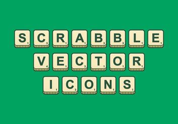 Scrabble Outlined Vector Icons - Free vector #149869
