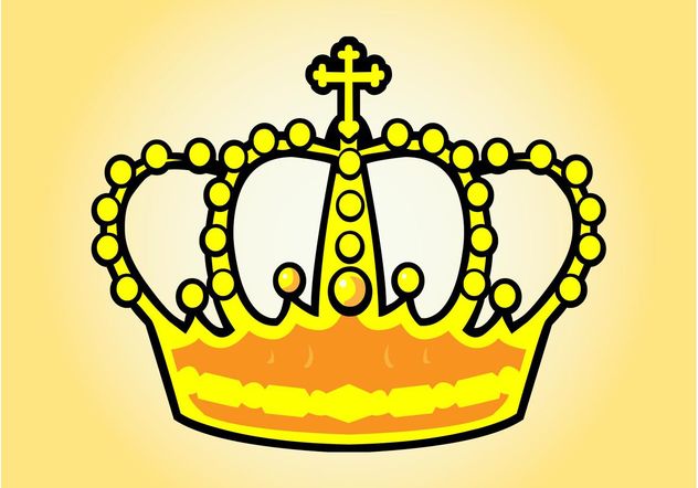 Cartoon Crown - Kostenloses vector #150079