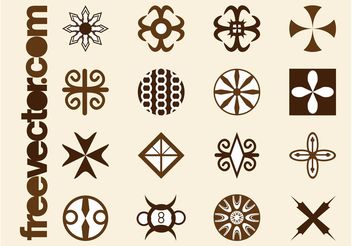 Tribal Icons Graphics - Free vector #150139