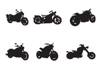 Free Motorcycle Vector Silhouettes - vector #150149 gratis