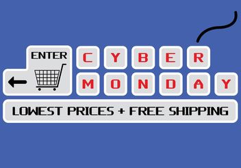 Cyber Monday Vector - бесплатный vector #150659