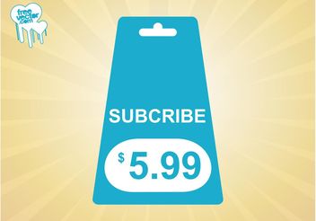 Subscribe Tag - Kostenloses vector #150979