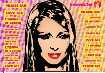 Paris Hilton Vector - vector gratuit #151259 