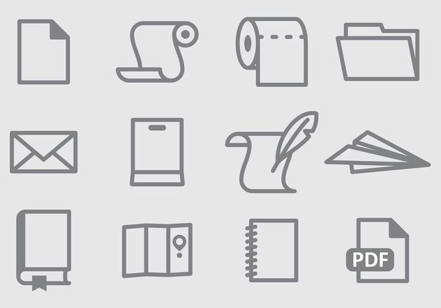 Paper Vector Icons - Free vector #152299