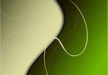 Green Swirls Background - vector gratuit #152729 